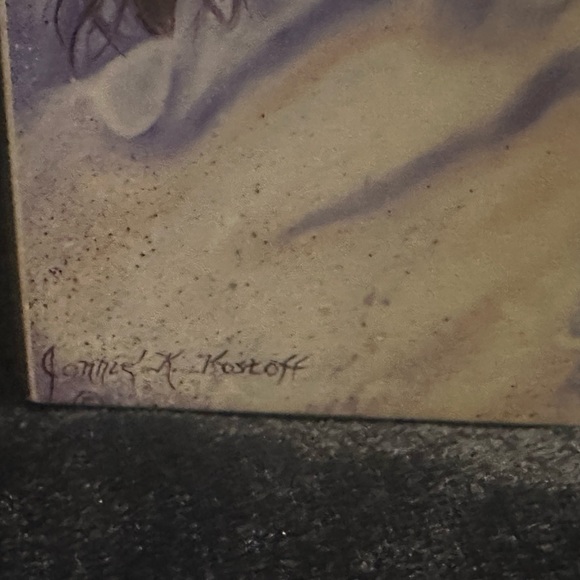 Wood Jewelry Box with Native American Princess Print - Picture 6 of 10